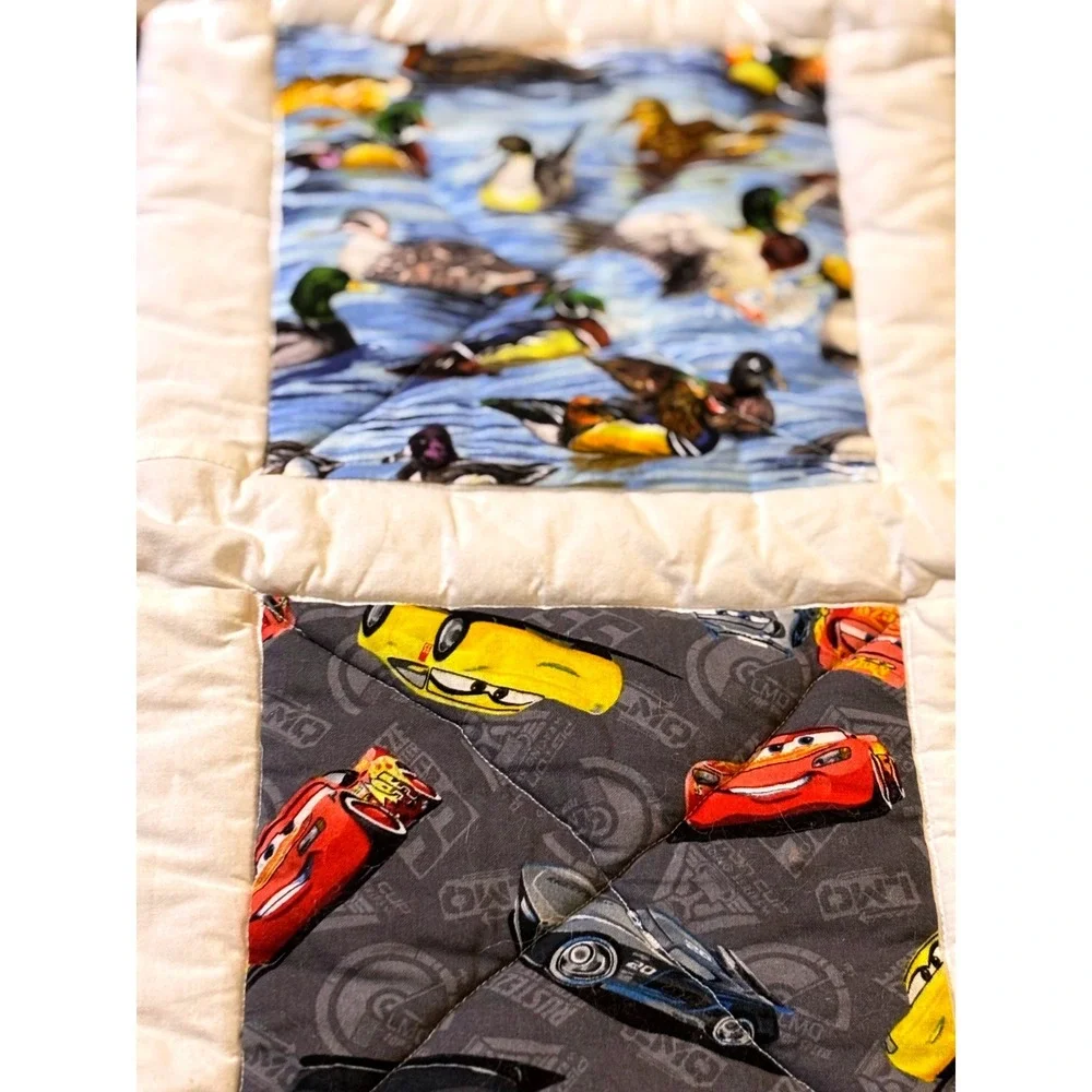 Cars Firefighters Ducks Quilt Blanket‎ Nursery Kids Toddler Playmat